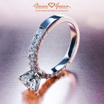 Eloise's Shared Prong Solitaire with Classic Tiffany Style 6 Prong Head