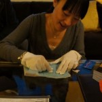 Soan Examining her New Brian Gavin Signature H & A Diamond