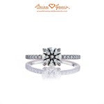 The Legera Pave Diamond Engagement Ring by Brian Gavin