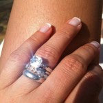 The Sun Catching the Fire in Michele's New Brian Gavin Diamond Engagement Ring