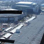 The Astrodome with Reliant Center in the Background