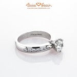 Custom Engraving on the inside of Brian Gavin's Sara Diamond Engagement Ring