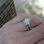 Hand Shot of the Grace Wedding Set