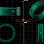 CAD File of Kyle's Brian Gavin Custom Diamond Men's Band