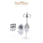 Classic Martini Hearts and Arrows Diamond Earrings by Brian Gavin