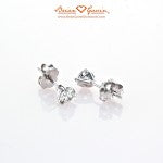 Classic Martini Earrings 14K White Gold by Brian Gavin