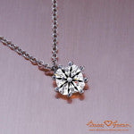 brian gavin signature cushion cut diamond solitaire pendant eight prong setting