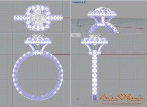 Brian Gavin Custom Jewelry Ring Design Process Cad Images