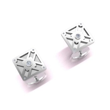 Silver Square Cufflinks