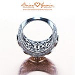 5 Stone Signature Cushion Cut Custom Platinum Ring by Brian Gavin