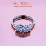 Munya's Brian Gavin 3 Stone Engagement Ring