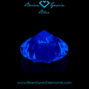 Effect Medium Blue Fluorescence K Color Diamond Brian Gavin AGLS-104063639025