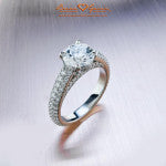 Engagement Rings That Steal Center Stage Brian Gavin Kim Micropave