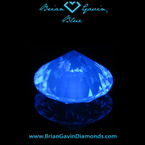 How Does Strong Blue Diamond Fluorescence Look Black Light AGLS-104072471006