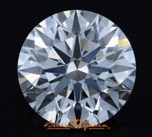 4.09 carat, H-color, VS-2 clarity, Brian Gavin Signature round diamond