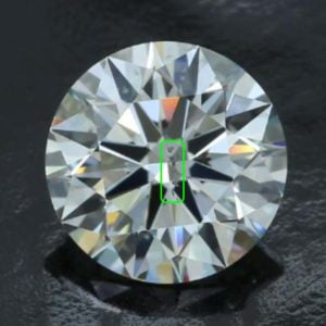 photograph of a diamond, example si2 clarity grade