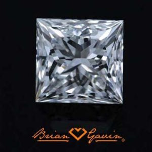 1.045 carat, G-color, VS-1 clarity, Brian Gavin Signature Princess cut diamond