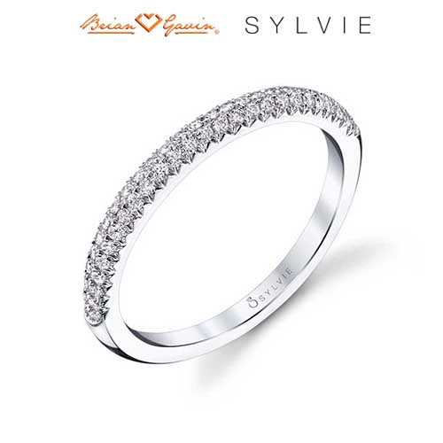 Double Row Diamond Band-SOLD - Sholdt Jewelry Design