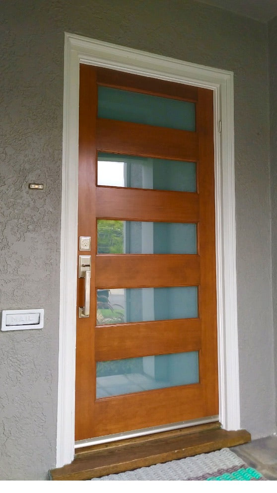 5 panel glass door