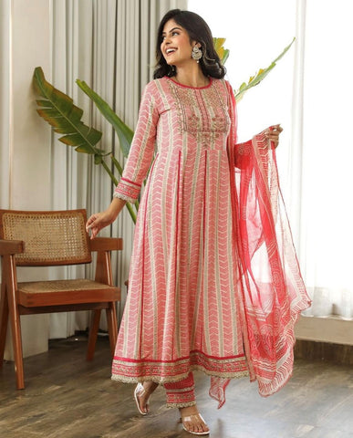 Pink Anarkali Suit