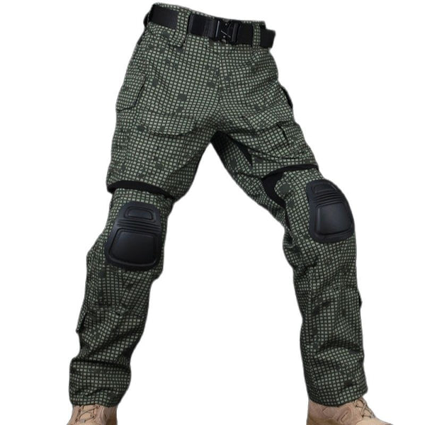 black tactical pants with knee pads