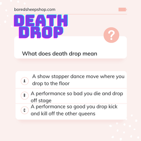death drop Rupauls drag race drag queen slag card game