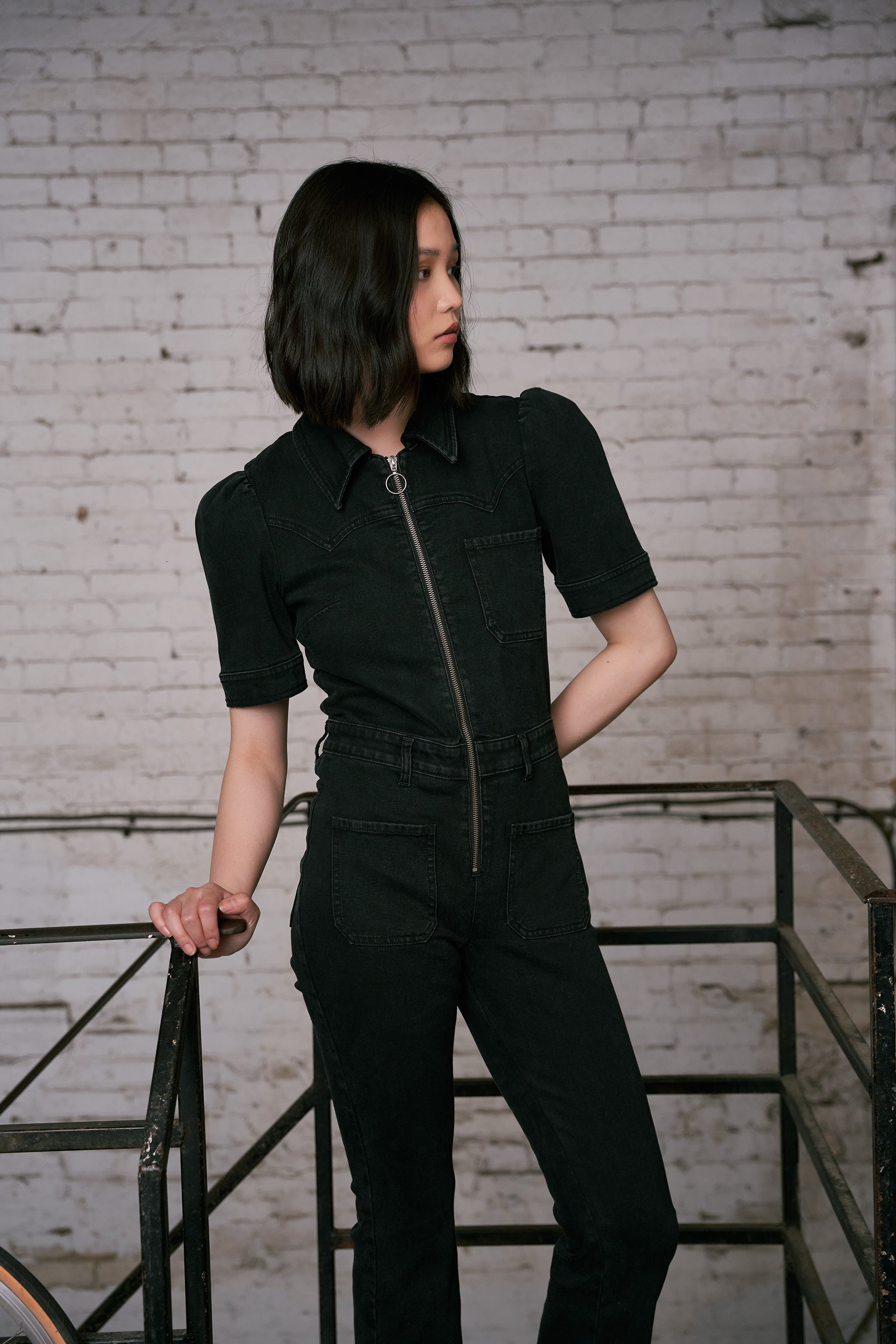 Sassy Built-in-Bra Cami Jumpsuit in Black - Retro, Indie and Unique Fashion
