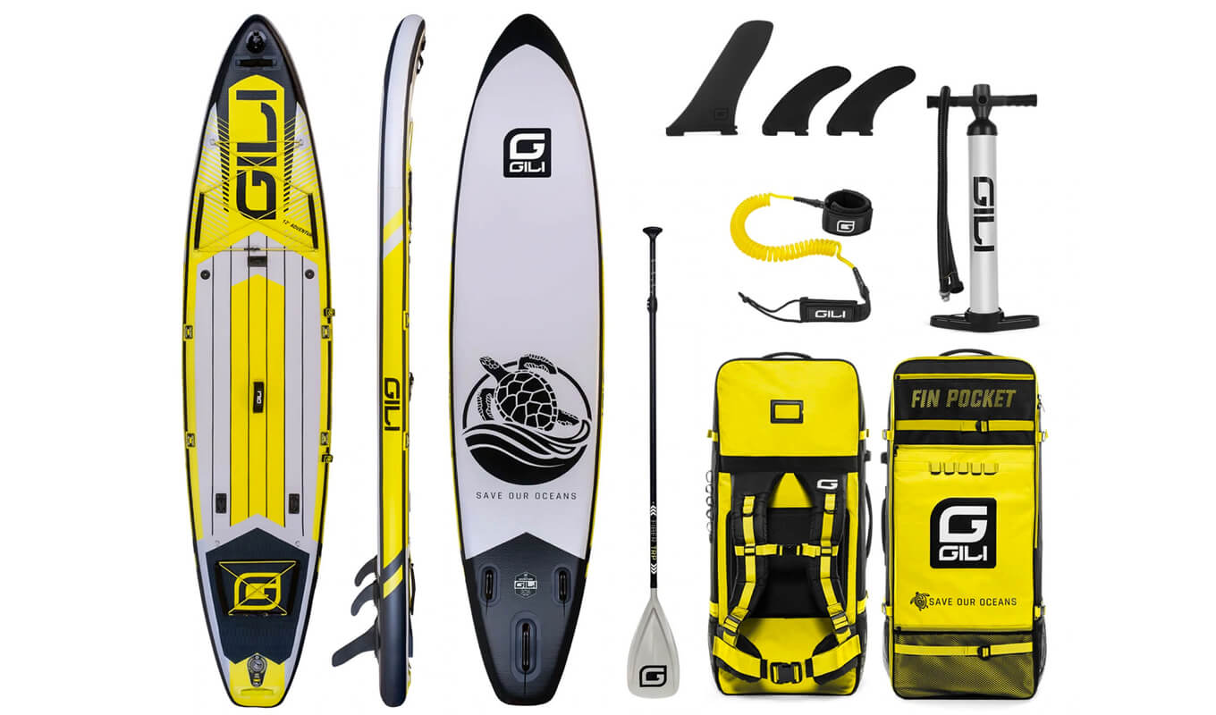 Adventure inflatable paddle board package