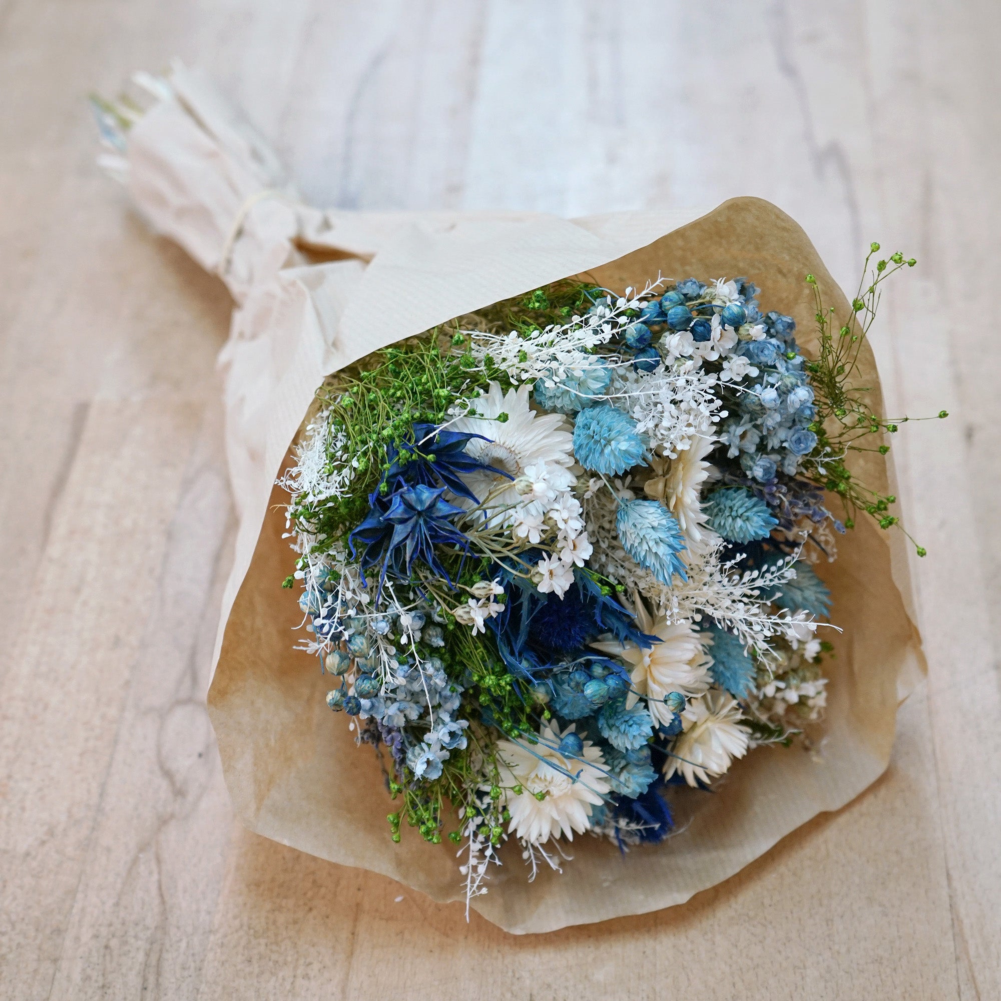 Bouquet de Fleurs Séchées Bleu | Boby la Plante – bobylaplante