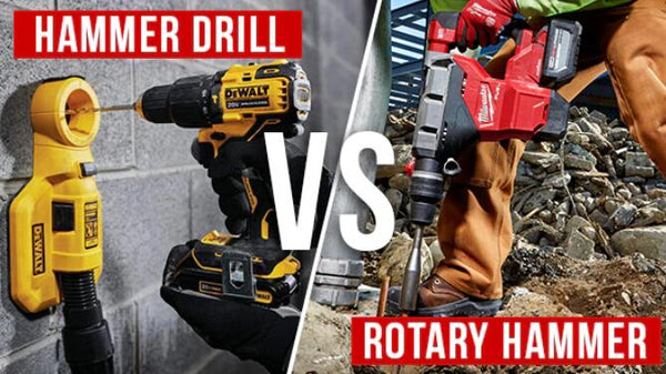 Rotary Hammer vs. Hammer Drill