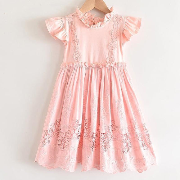 Sweet Lace Insert Dress | Princess Party Dresses