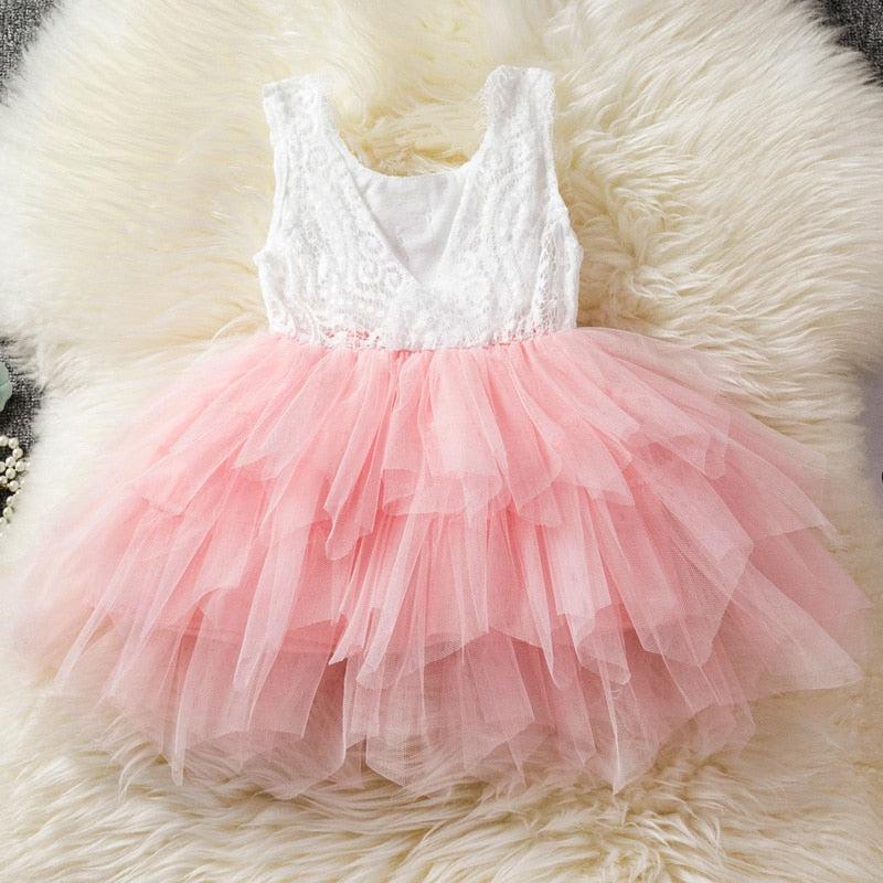 Modern Princess Lace Tulle Dress | Princess Party Dresses