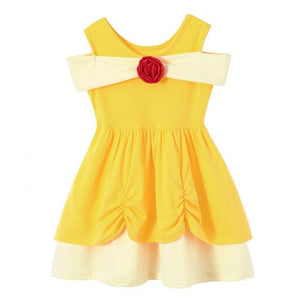 Disney Inspired Princess Belle from Beauty and the Beast Play Dress for Girls