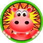 Forum avatar depicting red hippo character standing in front of an explosive yellow and red background.