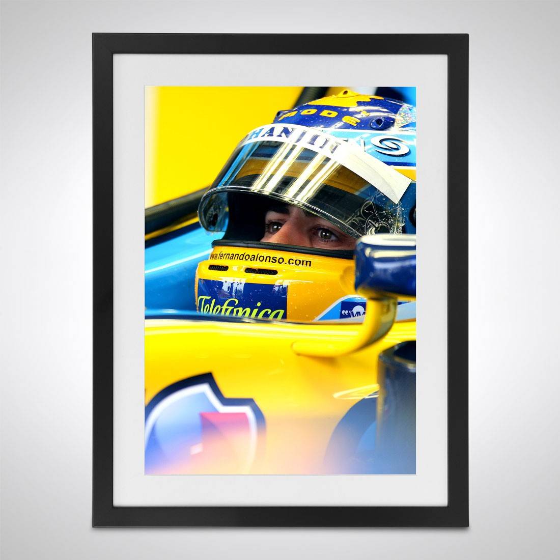 Fernando Alonso 2013 Spanish Grand Prix 'Win' Hand Embellished Artwork