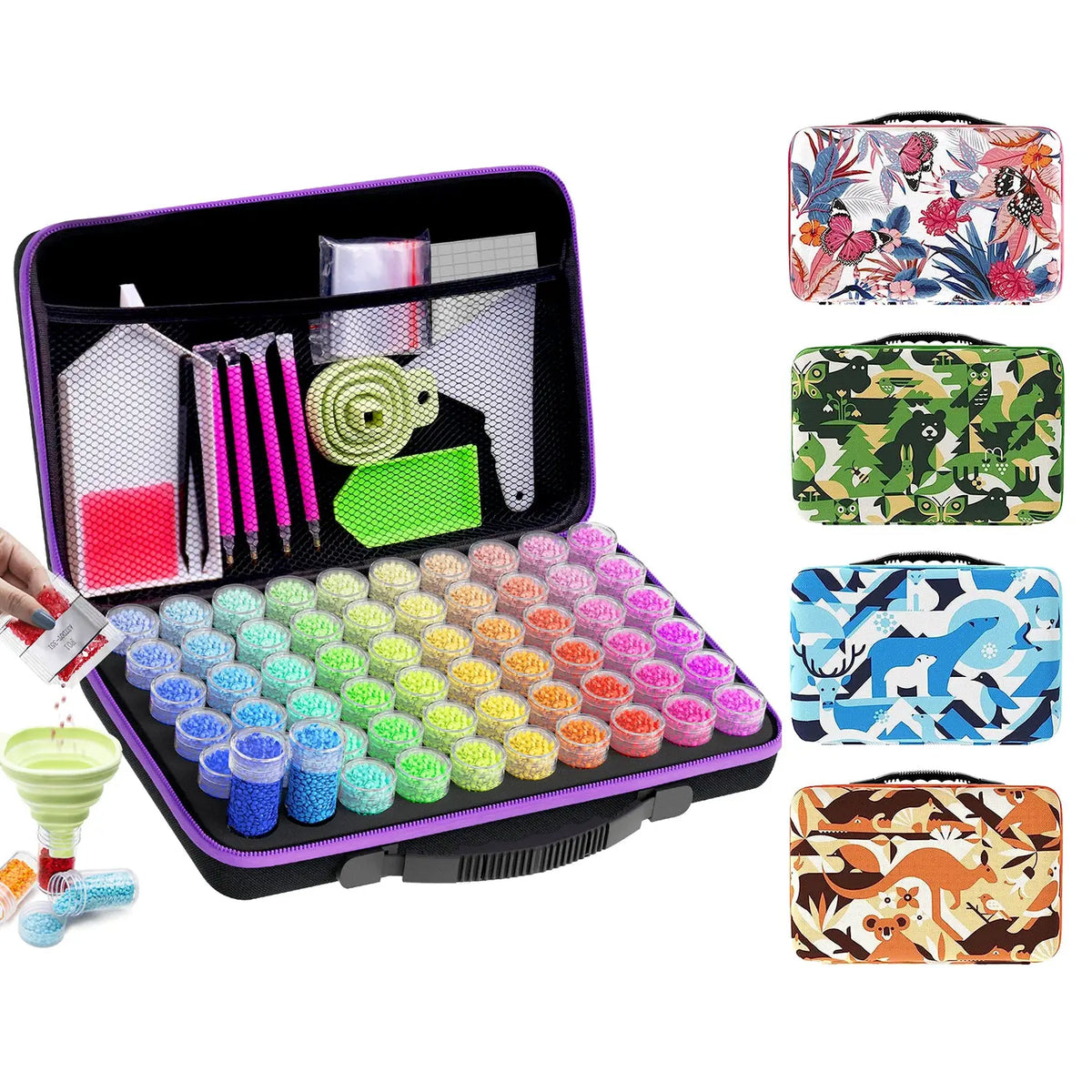 Storage Case for Diamond Art, 30 Containers Diamond Painting Storage Case