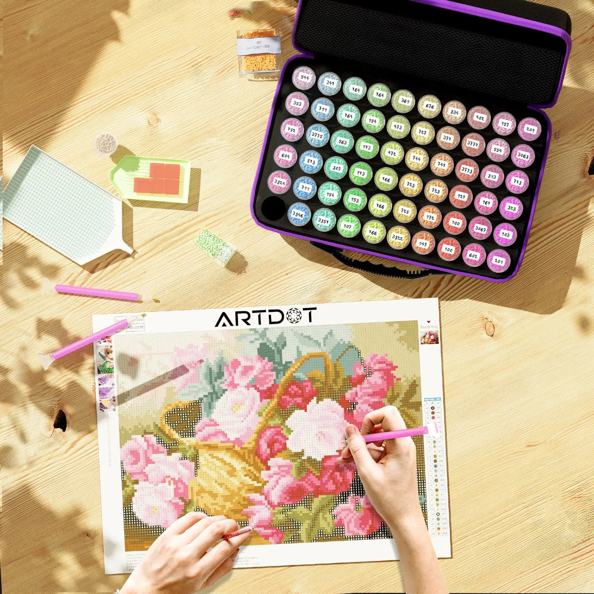 ARTDOT 420 Slots 5D DIY Diamond Painting Storage Accessories for Art Kits Diamond  Painting Storage Boxes Container Tools - AliExpress