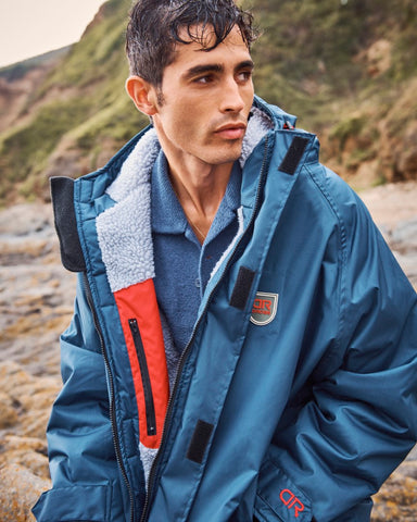 A Man wearing a Blue Beaufort Robe in Devon, UK