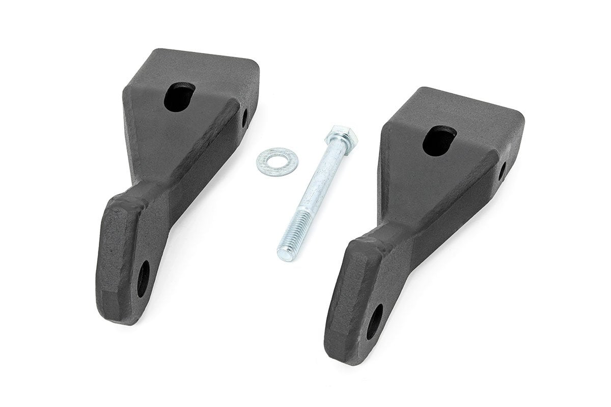 Tow Hooks, Forged, Red, Chevy Silverado 1500 2WD/4WD (2019-2023), #RCSRS132