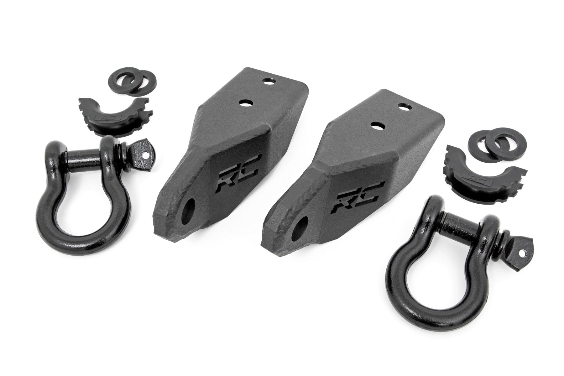 Rough Country RS148-RC Tow Hook Brackets, 07-13 Chevy/GMC Silverado/Sierra  1500