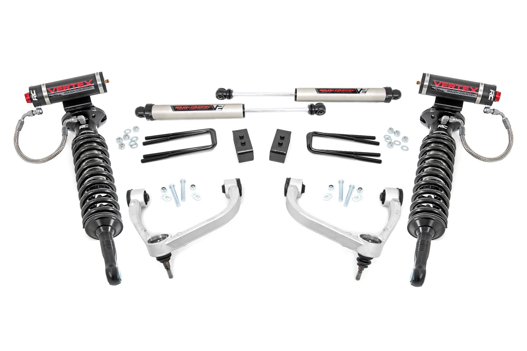 Rough Country 54531-RC 3 Lift Kit, Lifted N3 Struts, N3 Shocks (14-20  Ford F-150, 4WD)