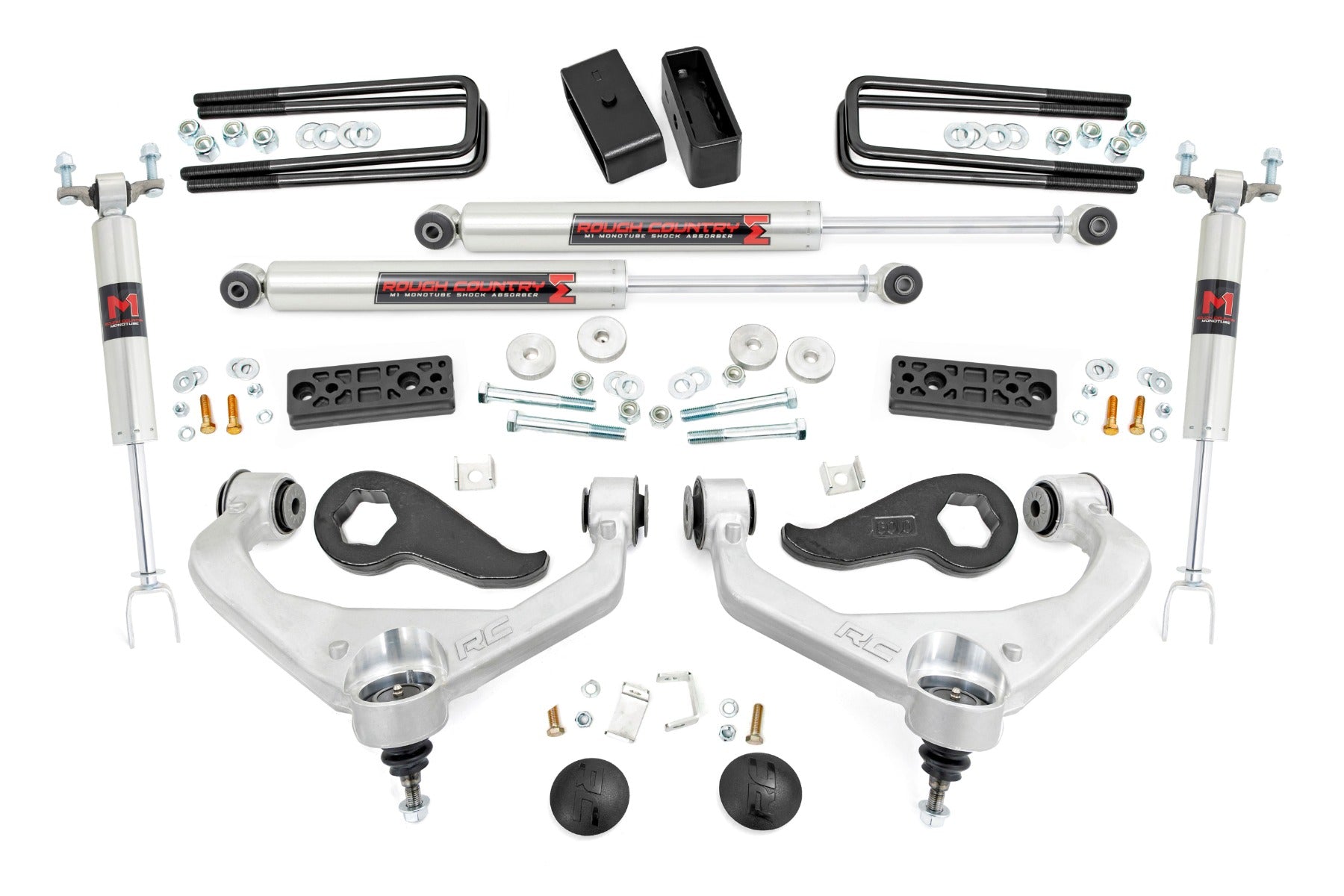 Rough Country (95970RED) 3.5 inch Lift Kit | V2 | Chevy/GMC 2500HD/3500HD (11-19)