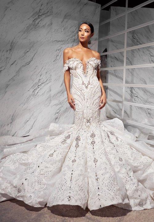 Lace Ball Gown Wedding Dress With Layered Skirt | Kleinfeld Bridal