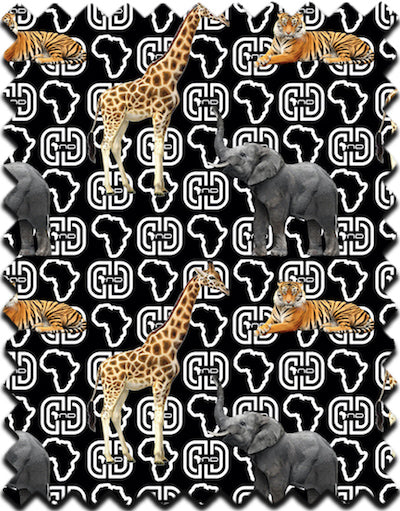 D&D Animals Print African Fabrics