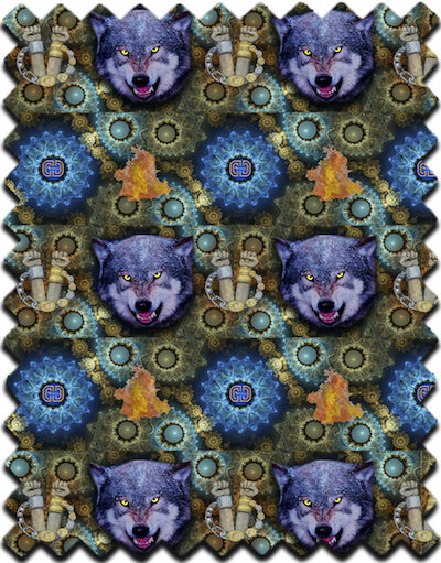 D&D Wolf African Print