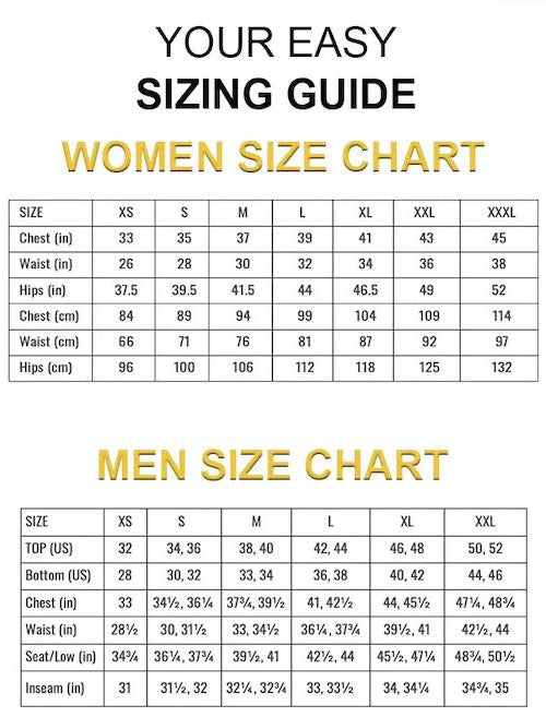 Size Guide | D&D Clothing | African Sizes