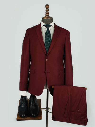 Red Bespoke Men Suit Tailored