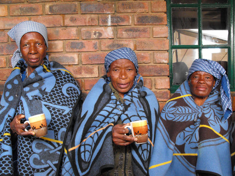 Basotho Blanket wearing ladies