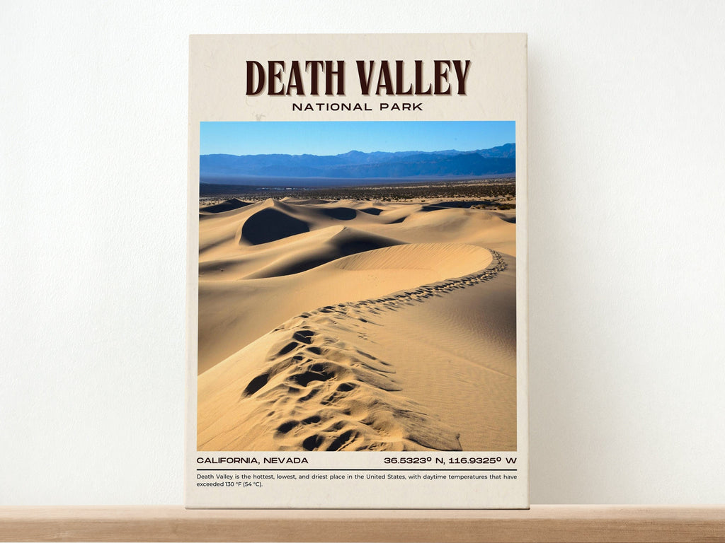 Death Valley National Park Vintage Wall Art, California, USA