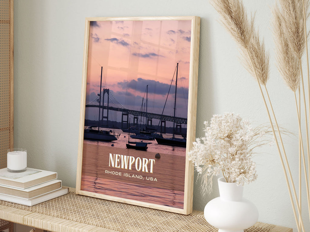 Newport Retro Wall Art, Rhode Island, USA